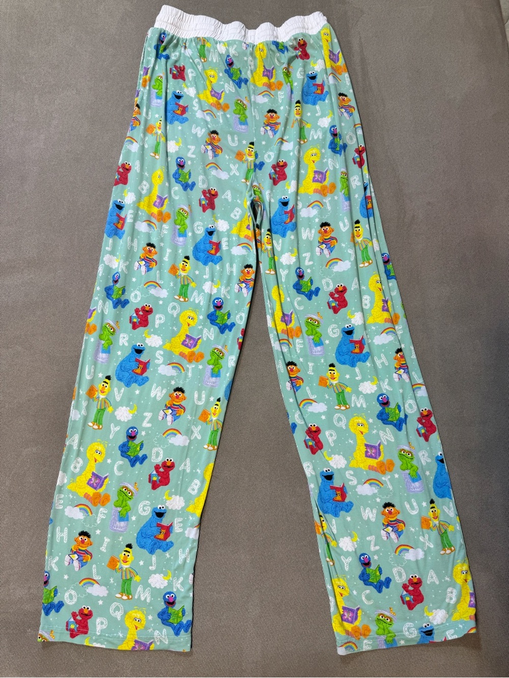 Little Sleepies Womens Spelling With Sesame Street Pajama Set Size Medium - Picture 10 of 16